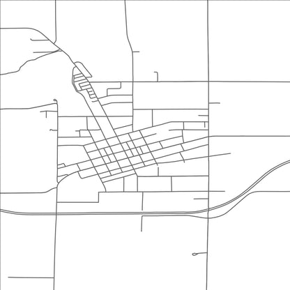 ROAD MAP OF MOUNTAIN LAKE, MINNESOTA BY MAPBAKES