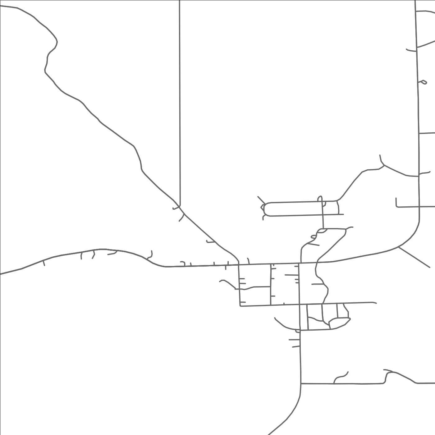 ROAD MAP OF NAYTAHWAUSH, MINNESOTA BY MAPBAKES