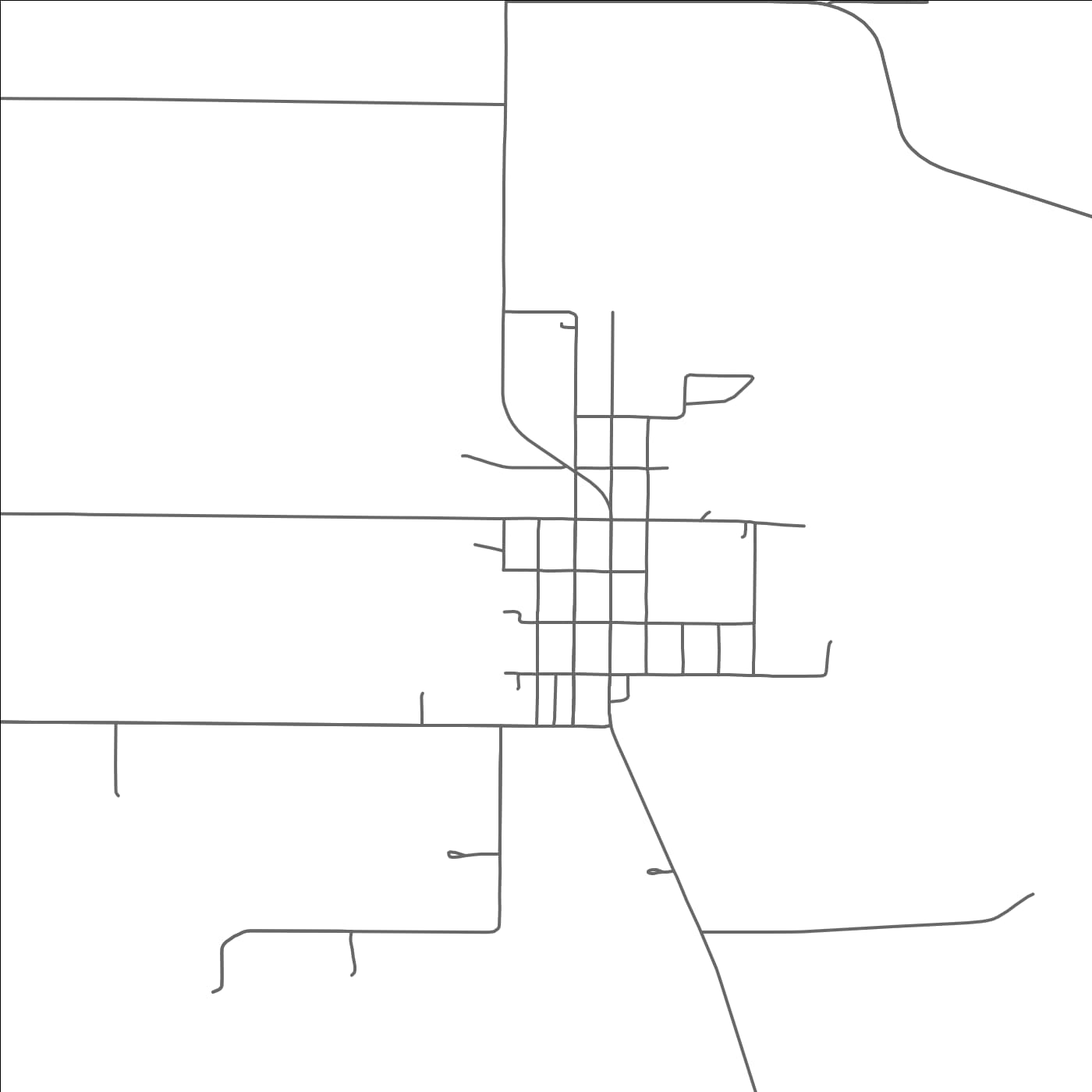 ROAD MAP OF NEW AUBURN, MINNESOTA BY MAPBAKES