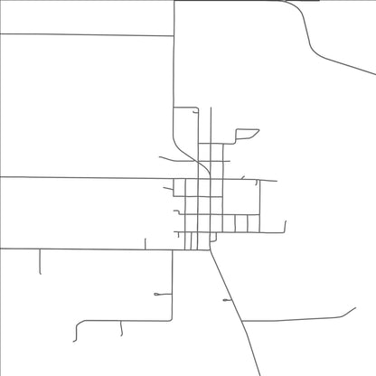 ROAD MAP OF NEW AUBURN, MINNESOTA BY MAPBAKES