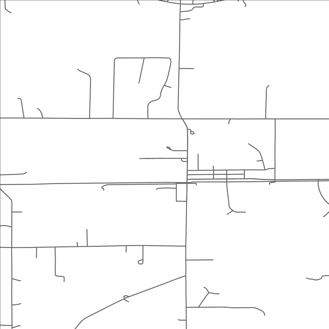 ROAD MAP OF NEW GERMANY, MINNESOTA BY MAPBAKES