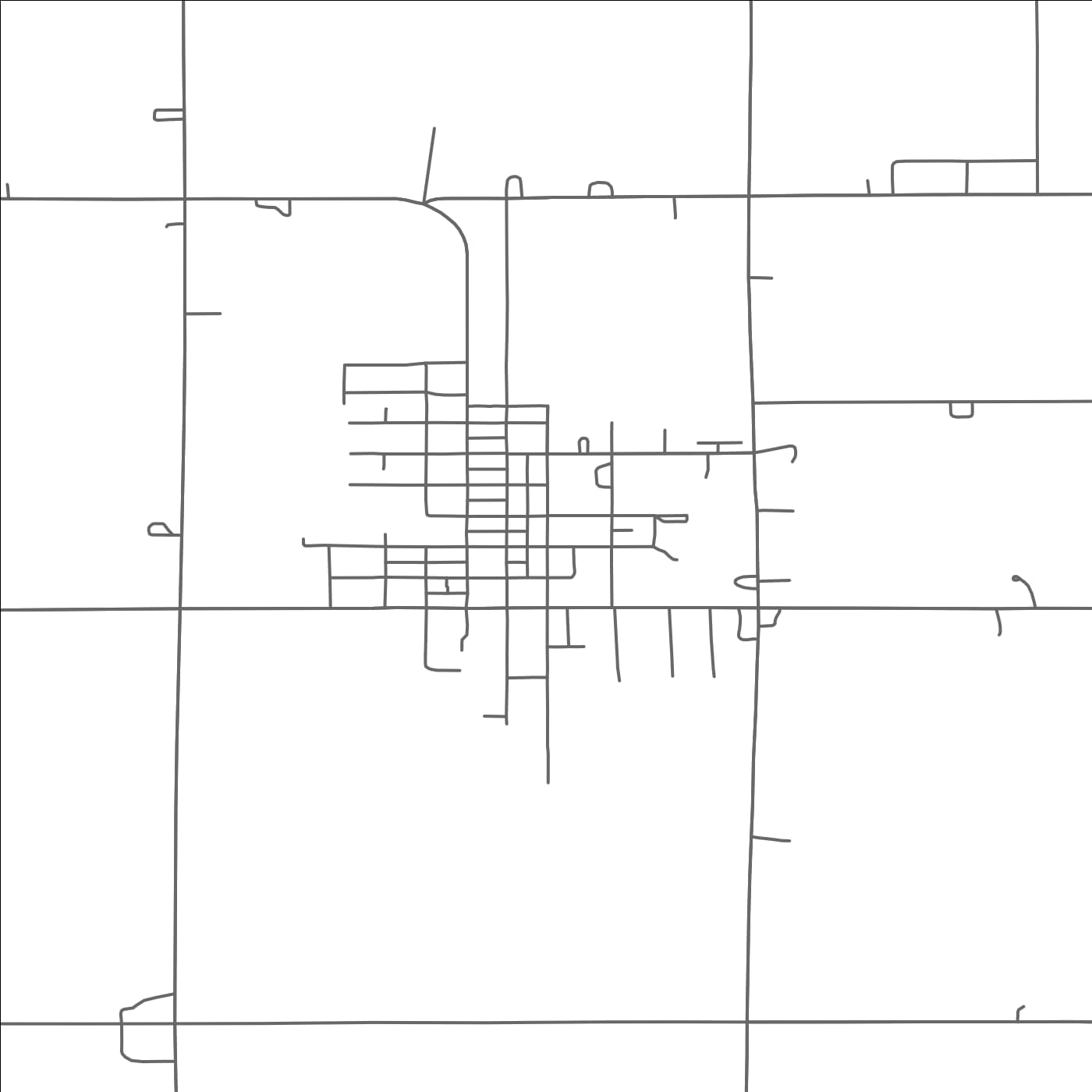 ROAD MAP OF NEW RICHLAND, MINNESOTA BY MAPBAKES