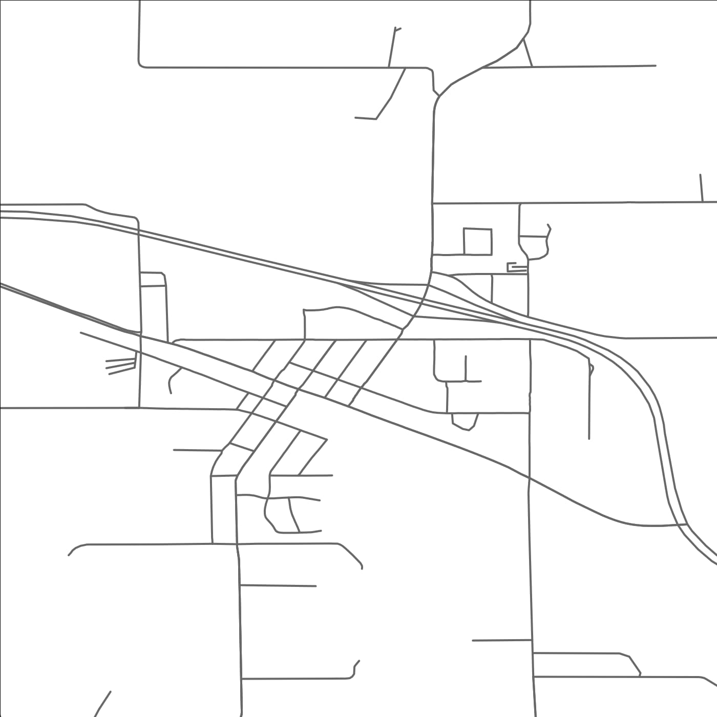 ROAD MAP OF NEW YORK MILLS, MINNESOTA BY MAPBAKES