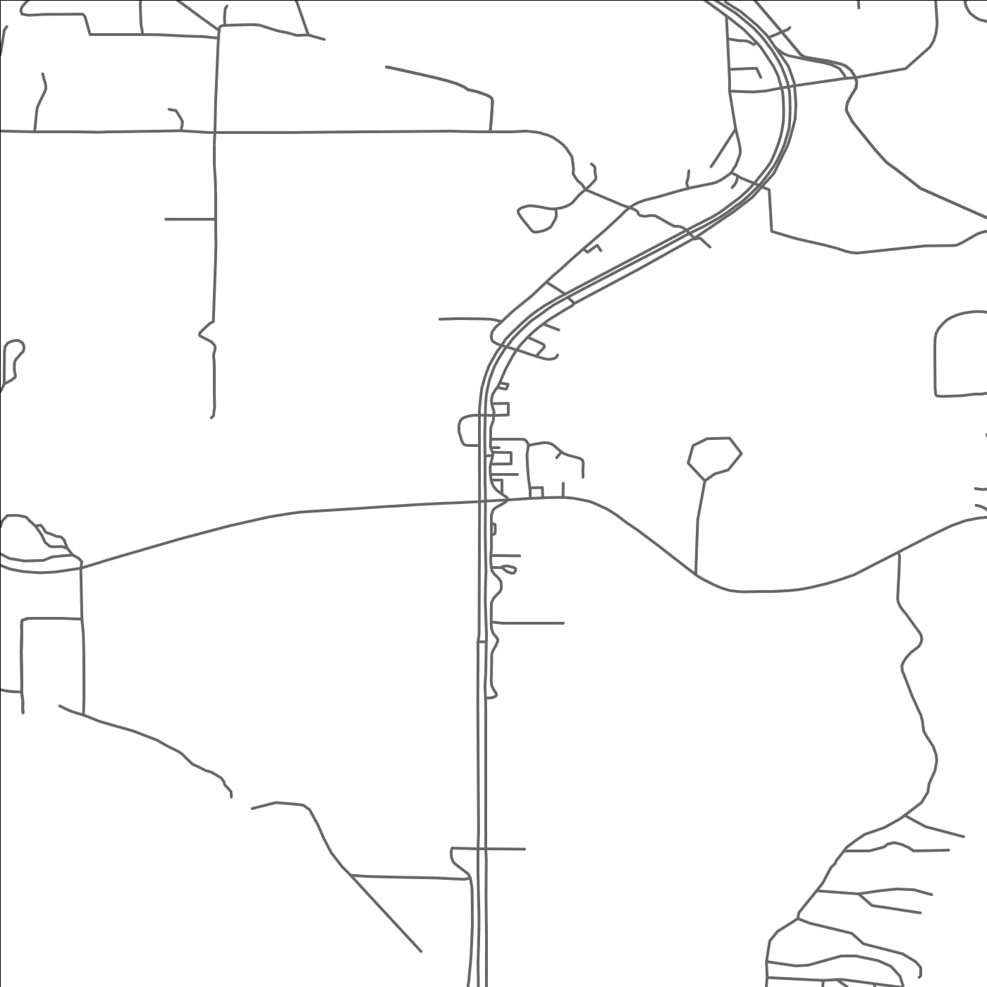 ROAD MAP OF NISSWA, MINNESOTA BY MAPBAKES