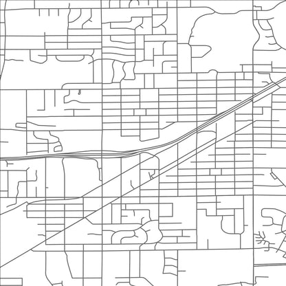 ROAD MAP OF NORTH ST. PAUL, MINNESOTA BY MAPBAKES