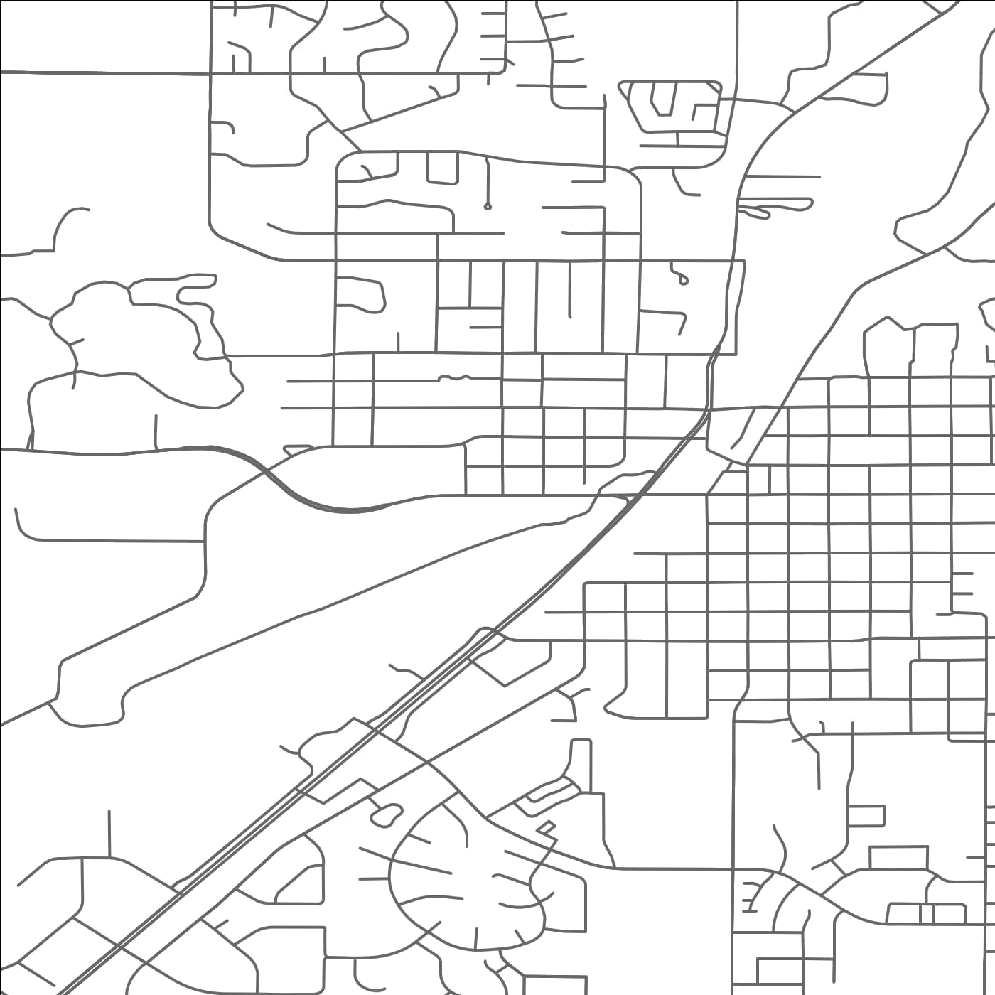 ROAD MAP OF NORTHFIELD, MINNESOTA BY MAPBAKES