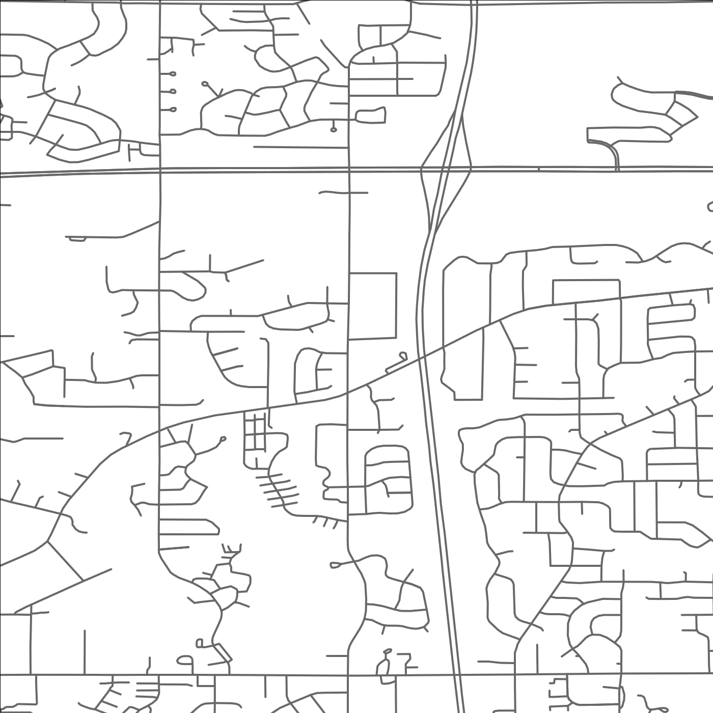 ROAD MAP OF OAKDALE, MINNESOTA BY MAPBAKES