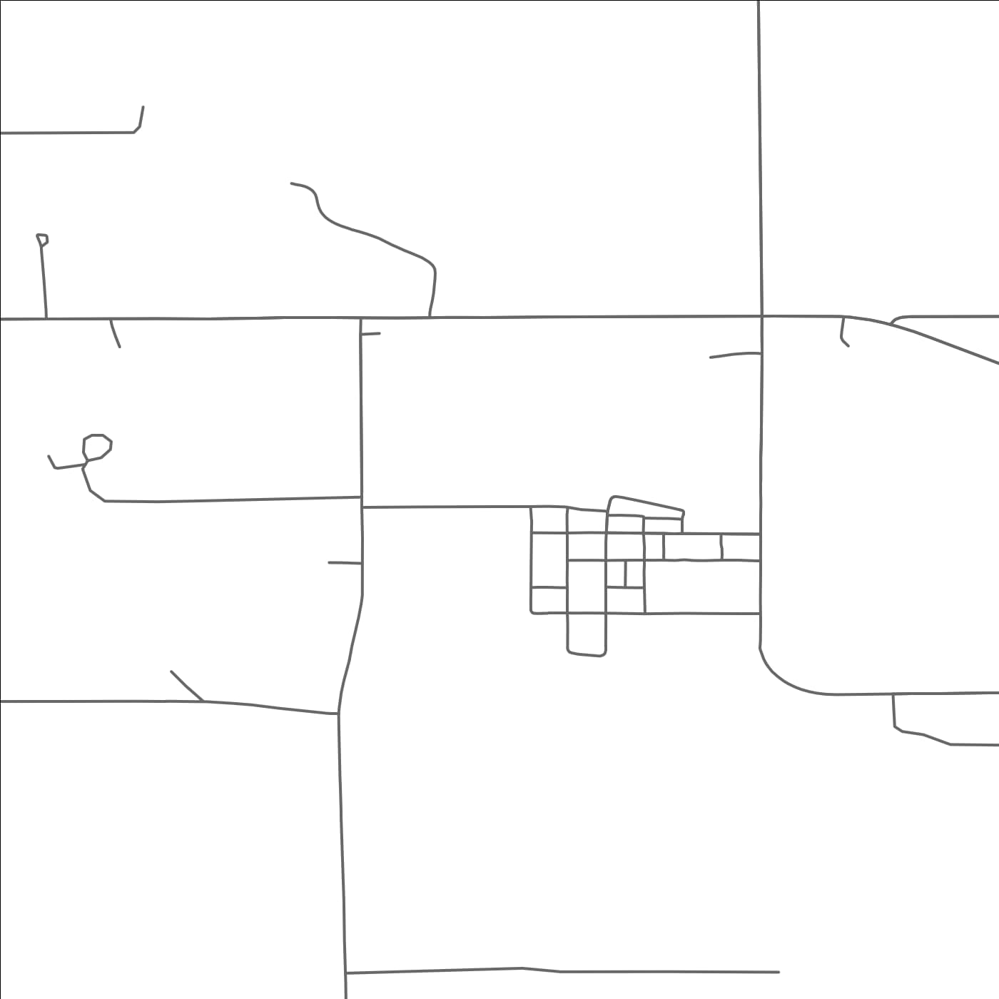 ROAD MAP OF ODESSA, MINNESOTA BY MAPBAKES