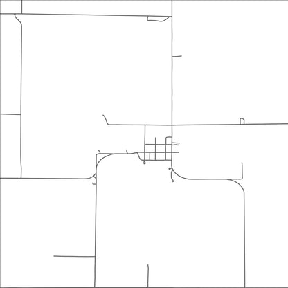 ROAD MAP OF ODIN, MINNESOTA BY MAPBAKES