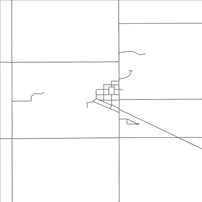 ROAD MAP OF OKABENA, MINNESOTA BY MAPBAKES