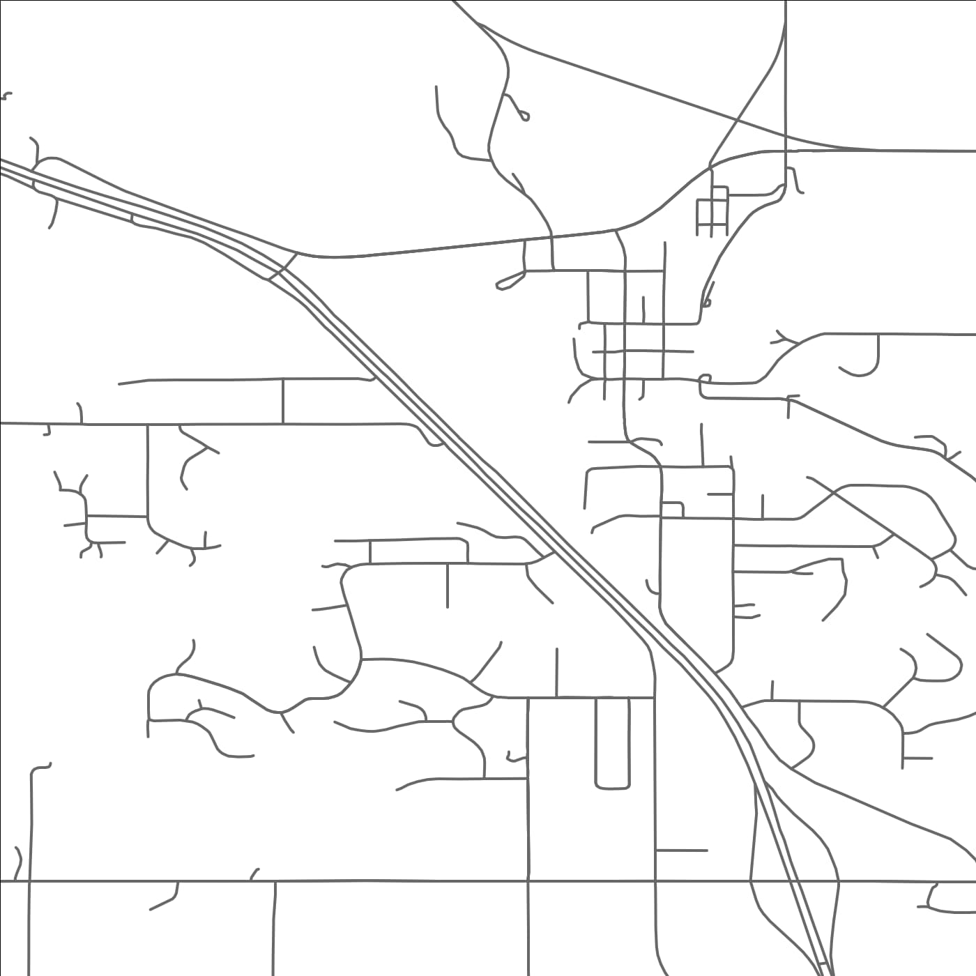 ROAD MAP OF ORONOCO, MINNESOTA BY MAPBAKES