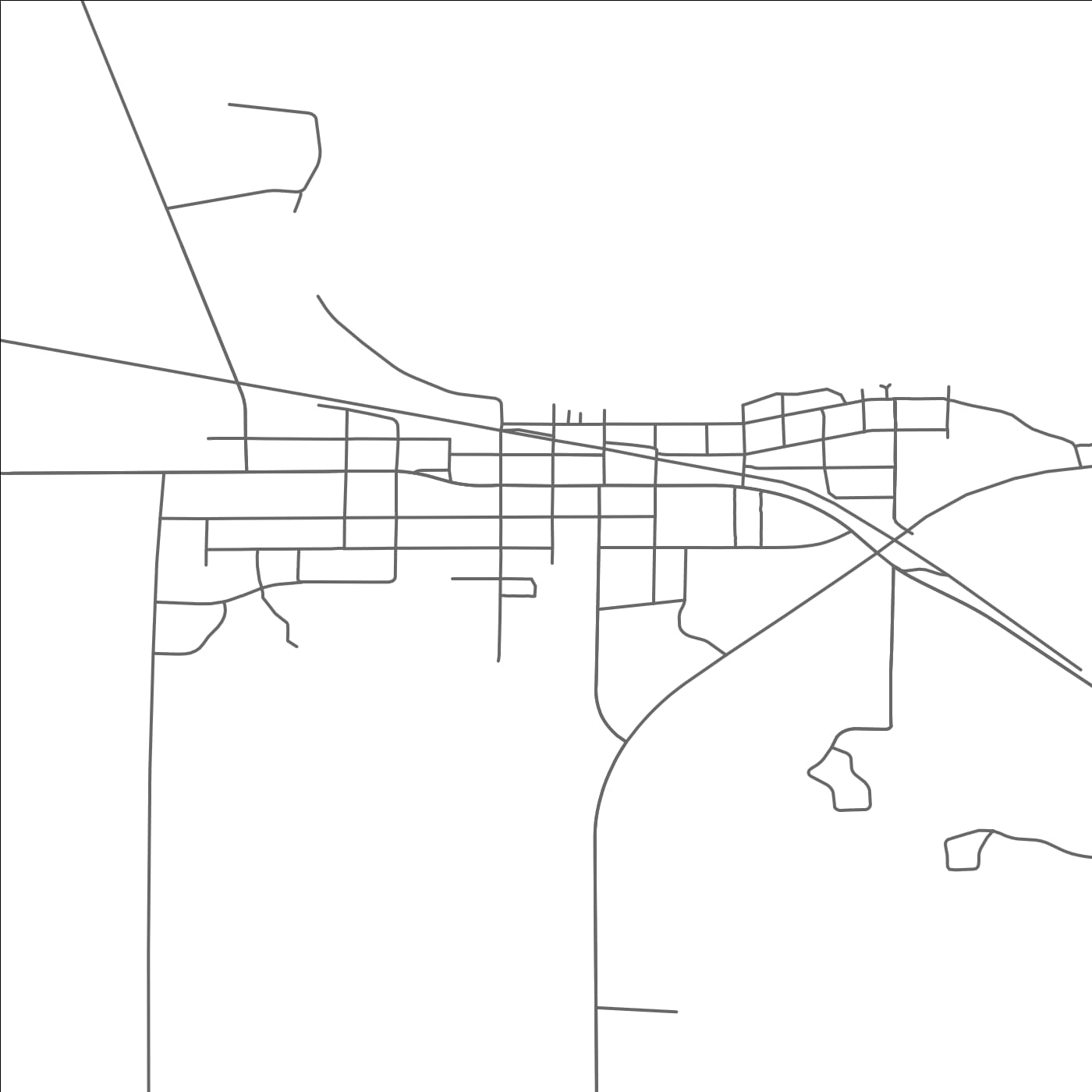 ROAD MAP OF OSAKIS, MINNESOTA BY MAPBAKES