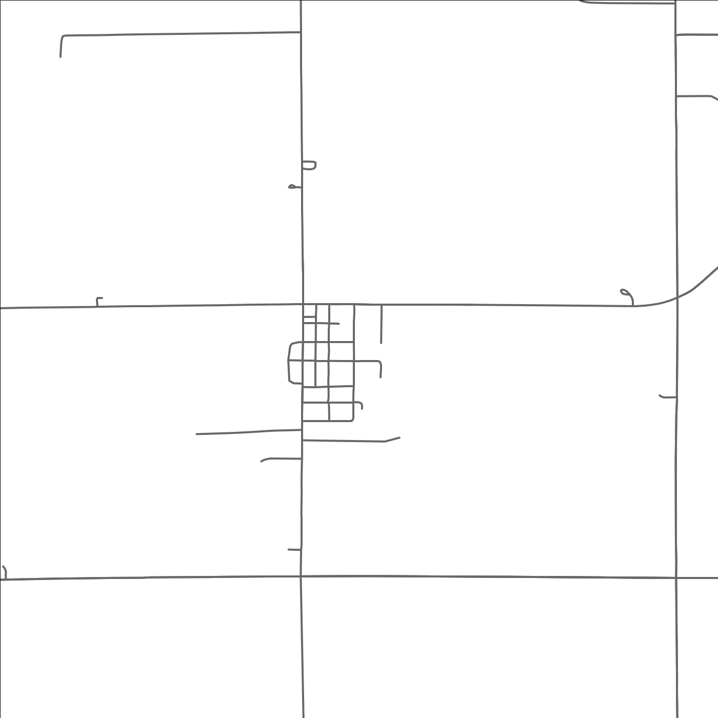 ROAD MAP OF OSTRANDER, MINNESOTA BY MAPBAKES