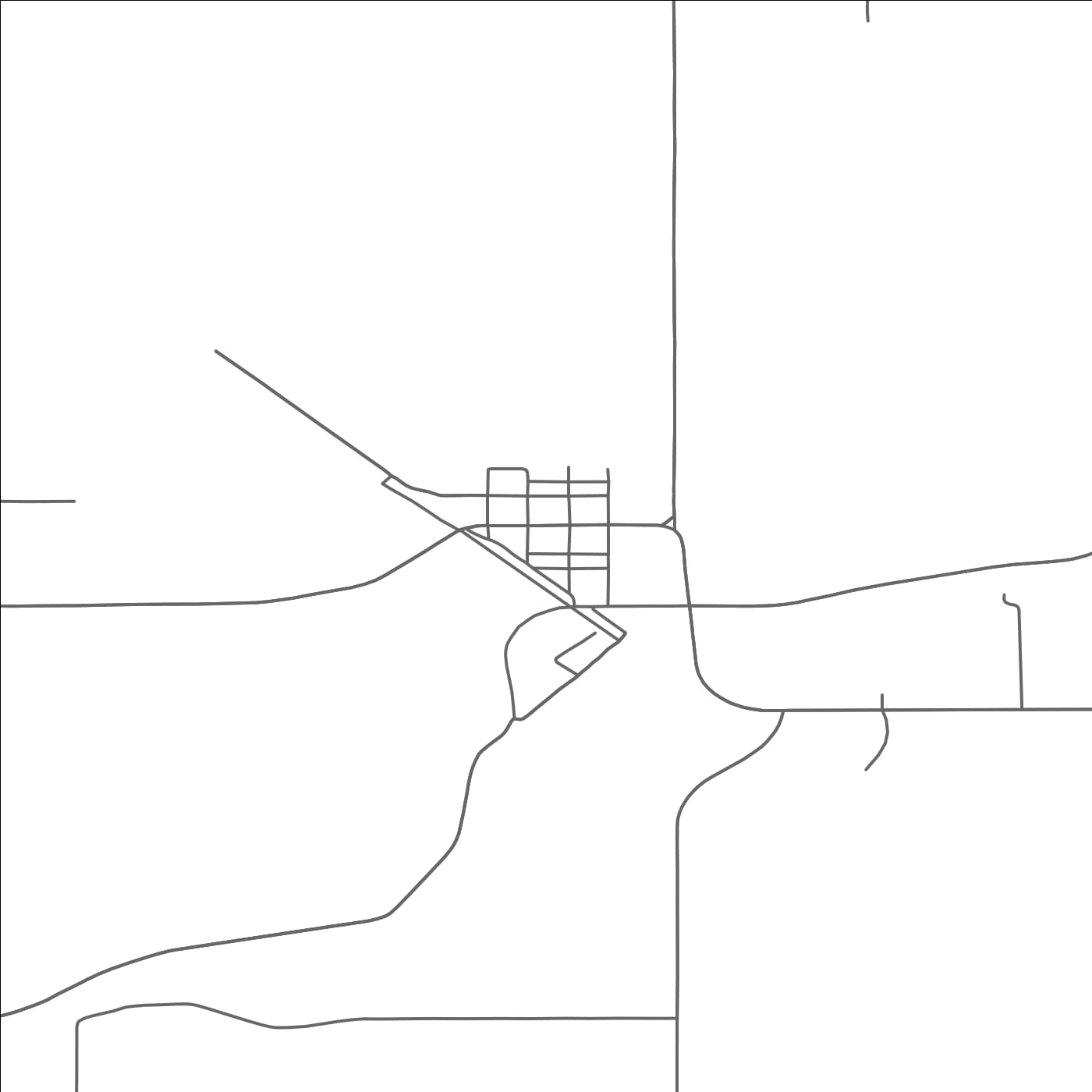 ROAD MAP OF PALISADE, MINNESOTA BY MAPBAKES