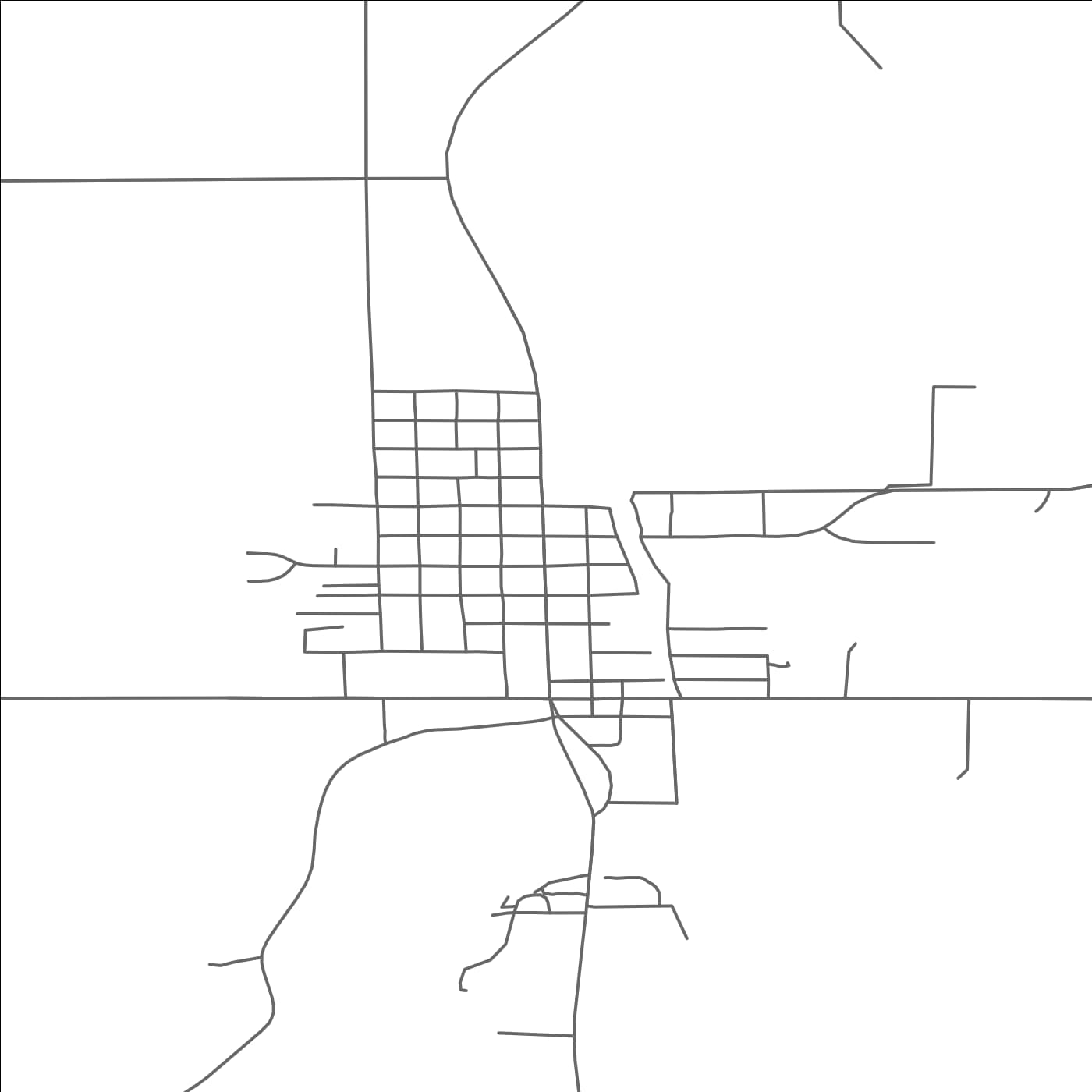 ROAD MAP OF PARKERS PRAIRIE, MINNESOTA BY MAPBAKES