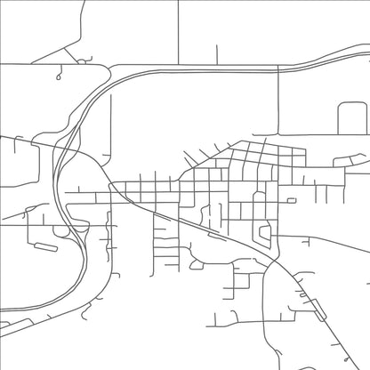 ROAD MAP OF PAYNESVILLE, MINNESOTA BY MAPBAKES