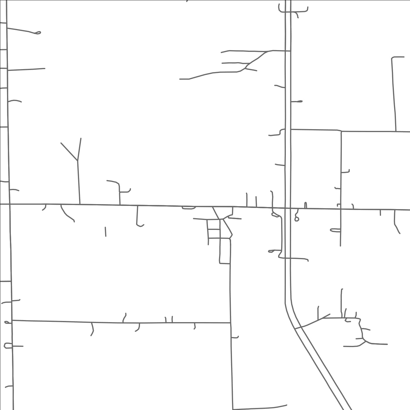 ROAD MAP OF PEASE, MINNESOTA BY MAPBAKES