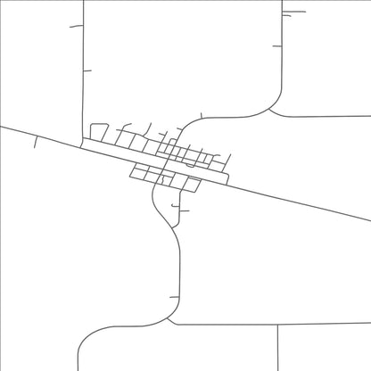 ROAD MAP OF PENNOCK, MINNESOTA BY MAPBAKES