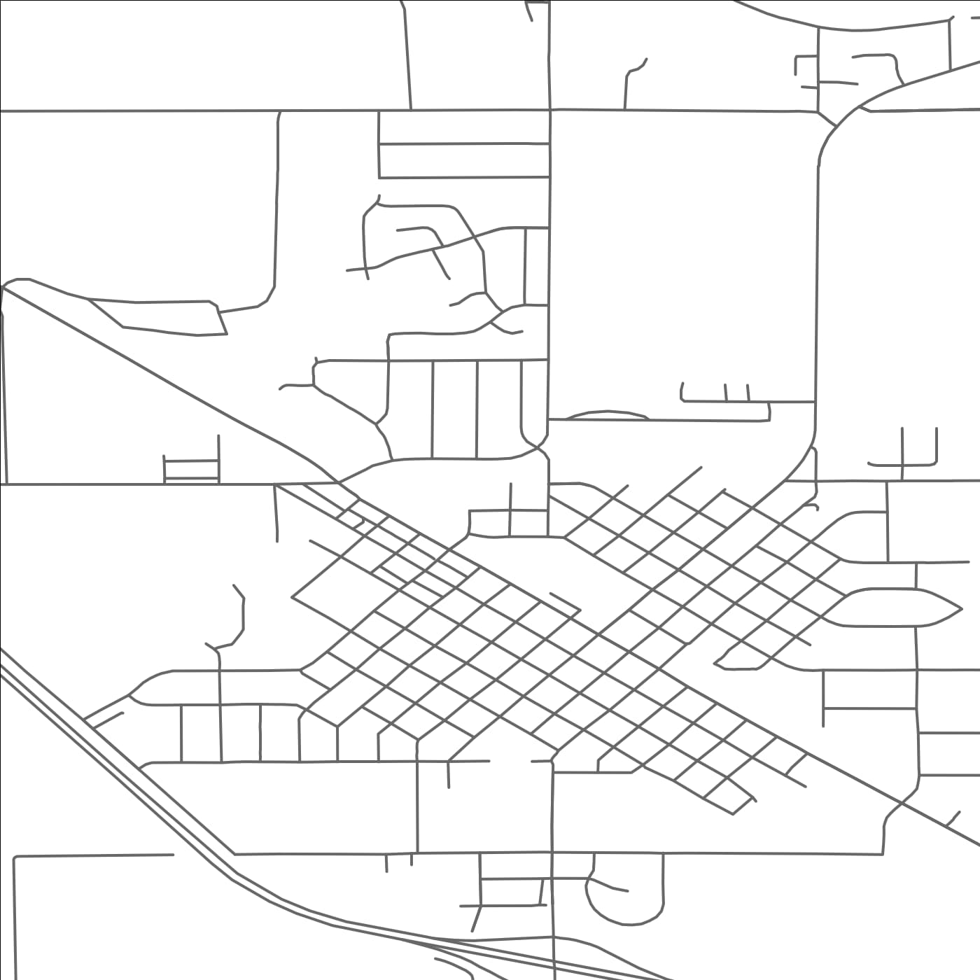 ROAD MAP OF PERHAM, MINNESOTA BY MAPBAKES