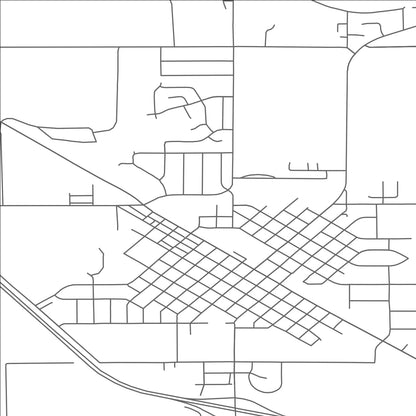 ROAD MAP OF PERHAM, MINNESOTA BY MAPBAKES