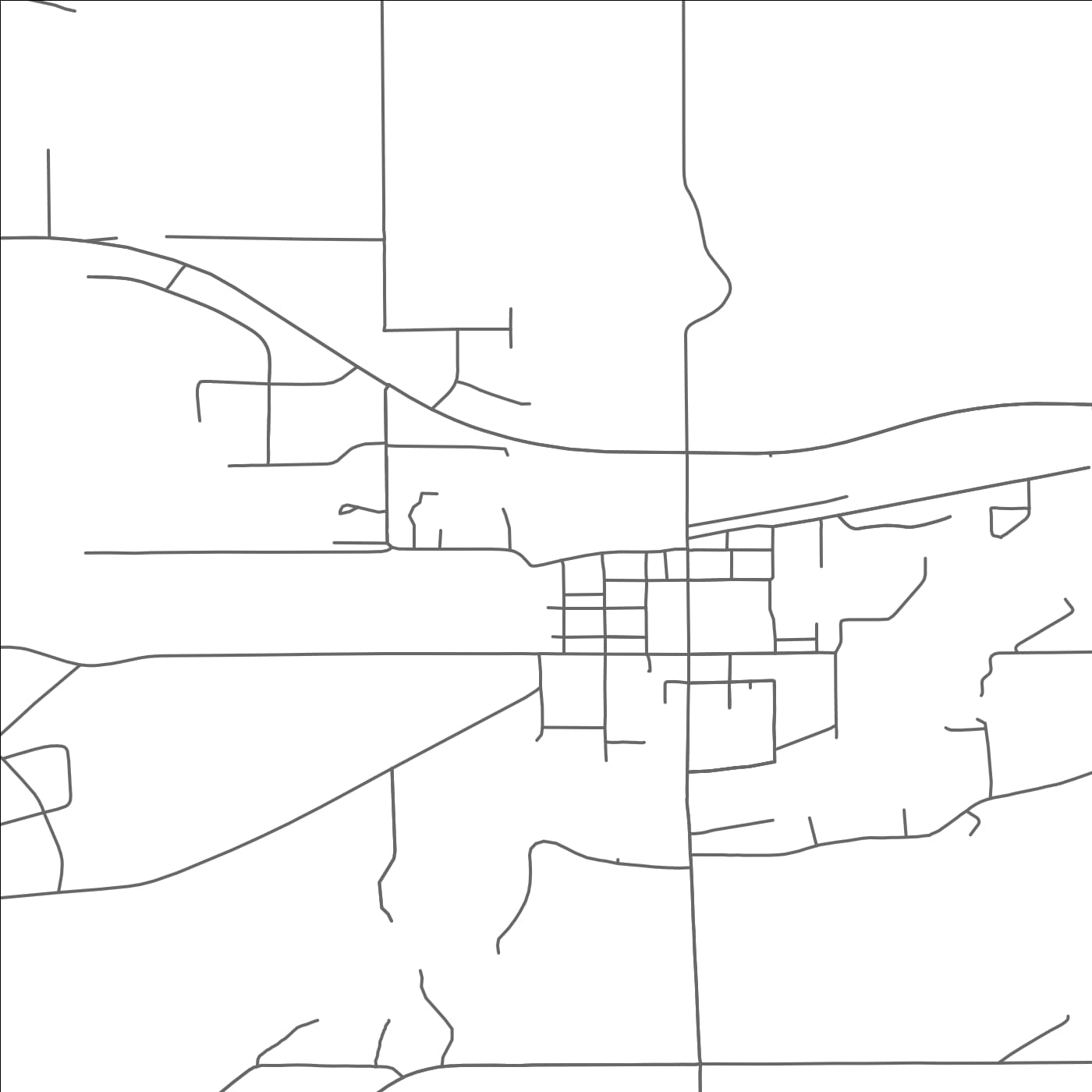 ROAD MAP OF PILLAGER, MINNESOTA BY MAPBAKES