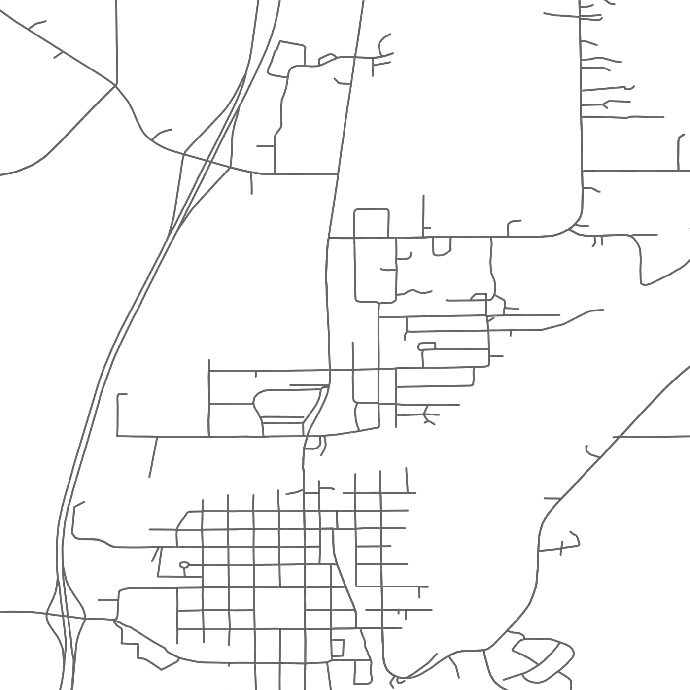 ROAD MAP OF PINE CITY, MINNESOTA BY MAPBAKES