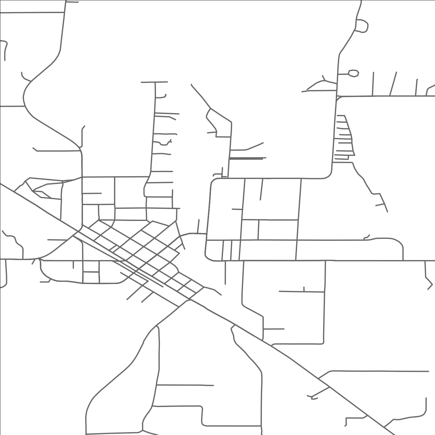 ROAD MAP OF PINE RIVER, MINNESOTA BY MAPBAKES