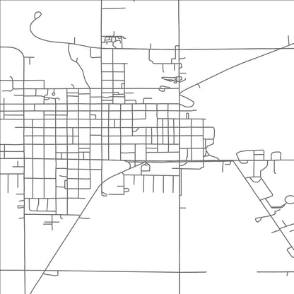 ROAD MAP OF PIPESTONE, MINNESOTA BY MAPBAKES