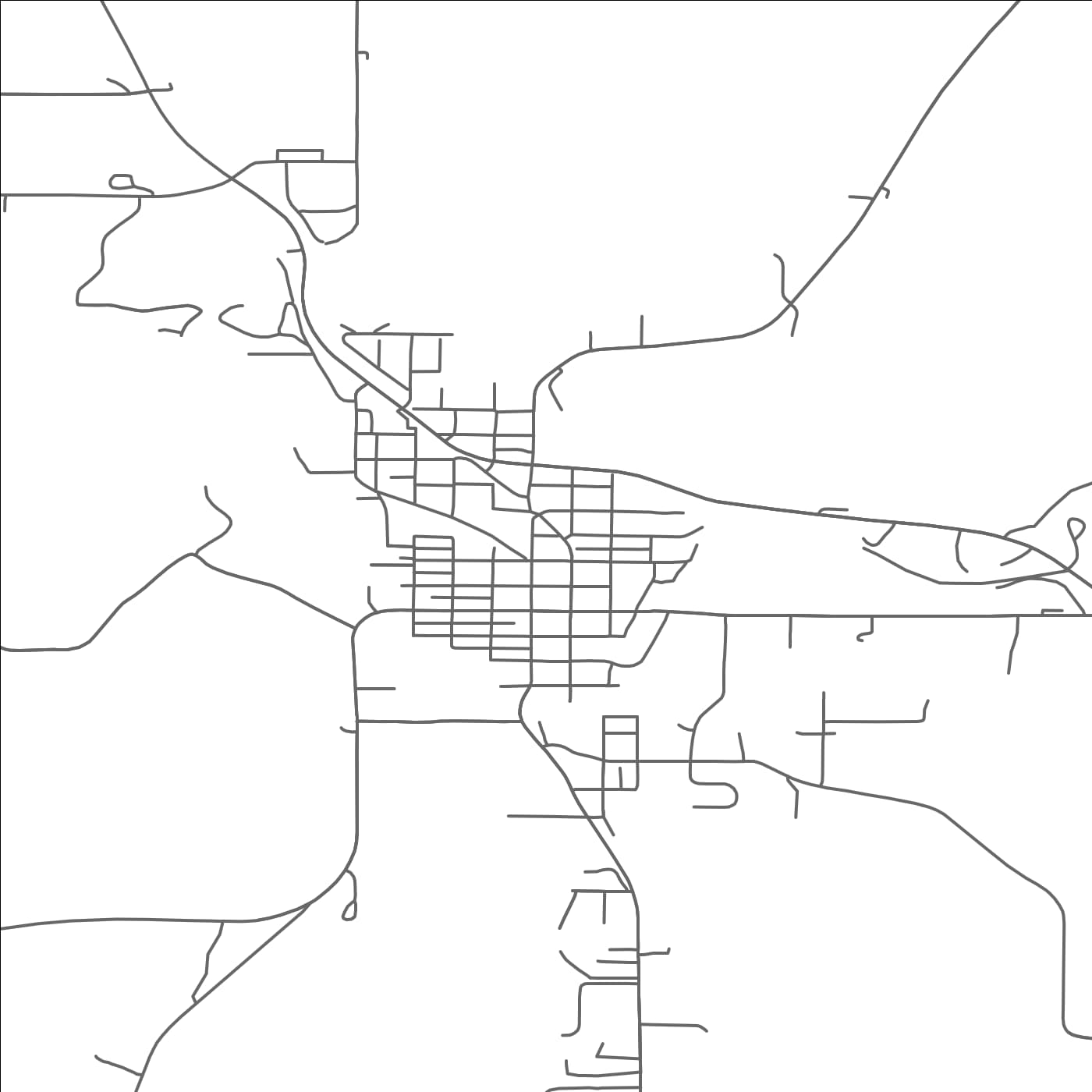 ROAD MAP OF PRESTON, MINNESOTA BY MAPBAKES