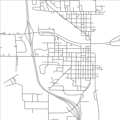 ROAD MAP OF PRINCETON, MINNESOTA BY MAPBAKES