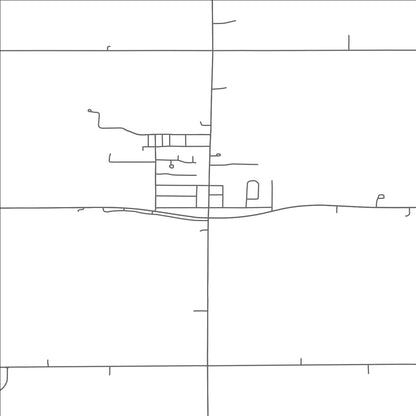 ROAD MAP OF PRINSBURG, MINNESOTA BY MAPBAKES