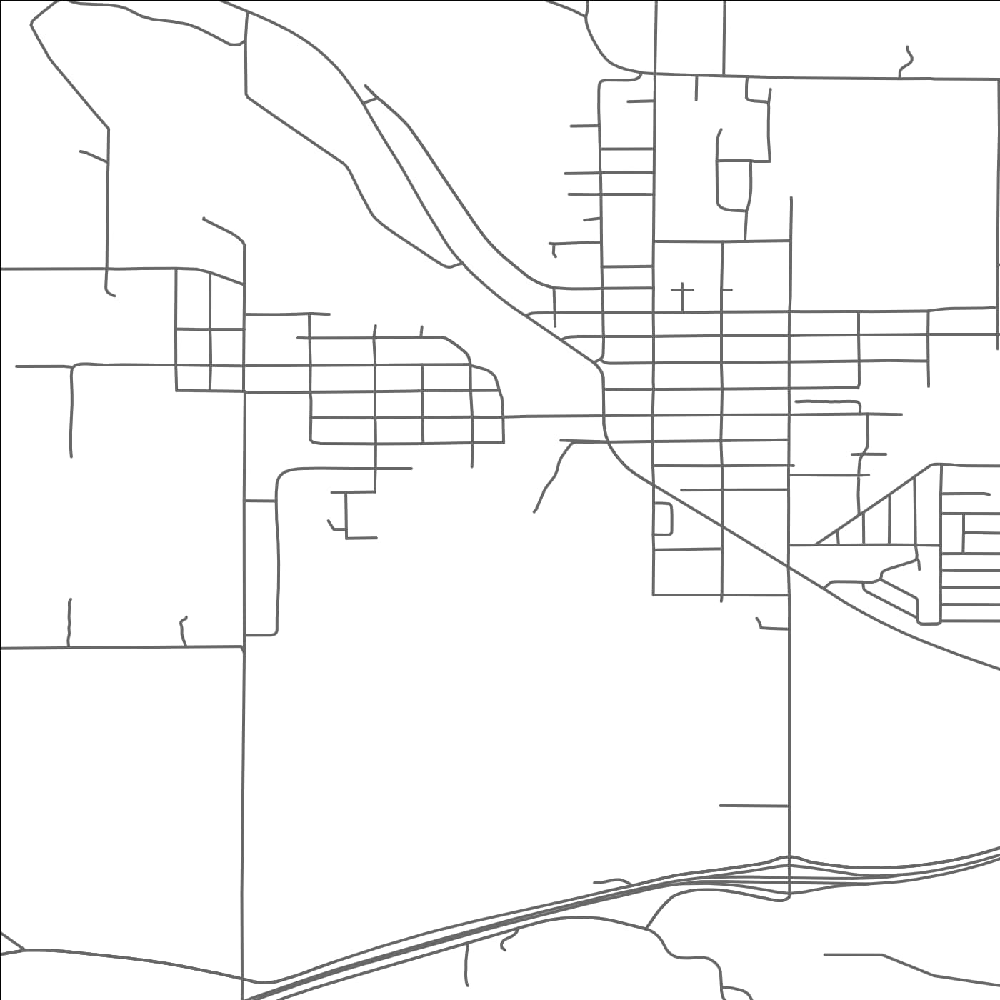 ROAD MAP OF PROCTOR, MINNESOTA BY MAPBAKES