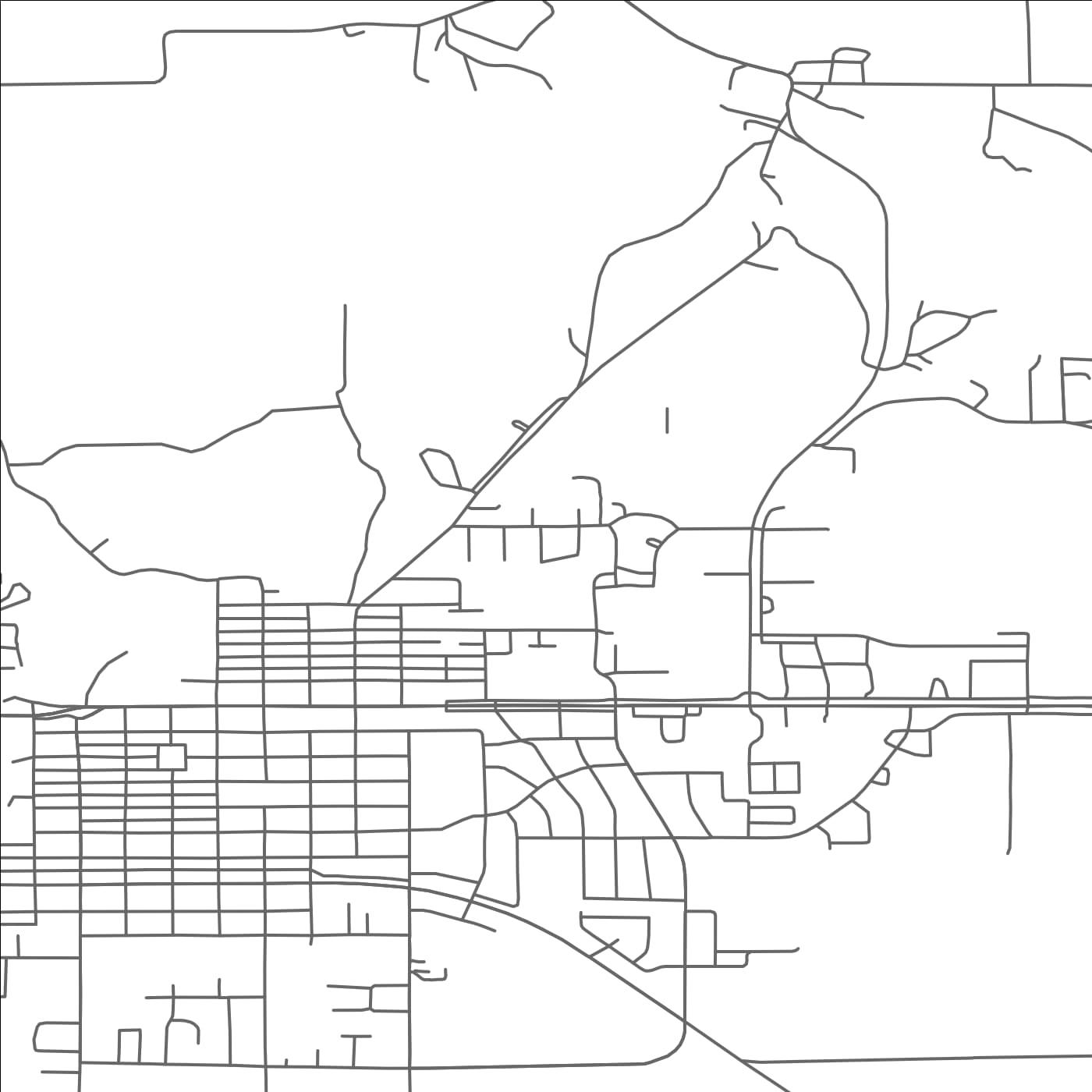 ROAD MAP OF REDWOOD FALLS, MINNESOTA BY MAPBAKES