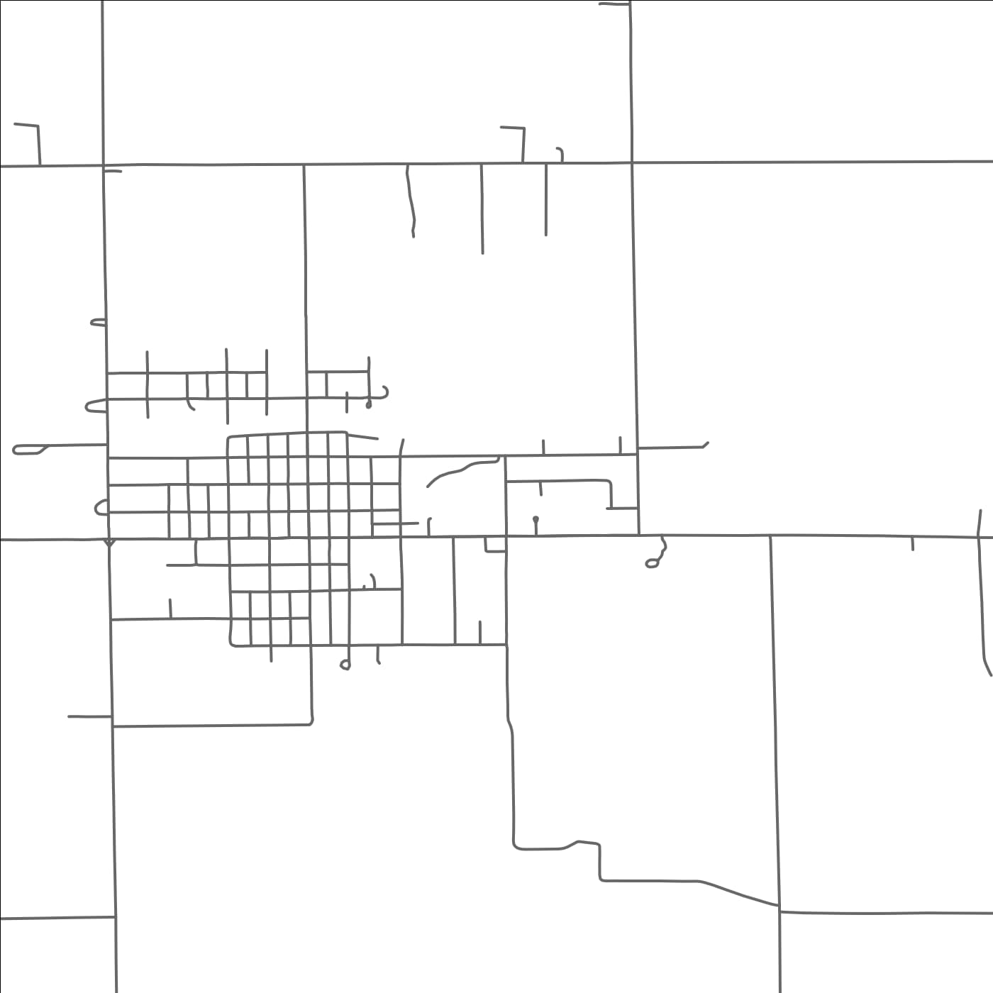 ROAD MAP OF RENVILLE, MINNESOTA BY MAPBAKES