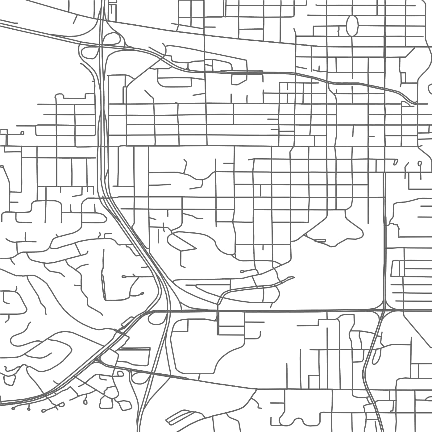 ROAD MAP OF ROCHESTER, MINNESOTA BY MAPBAKES