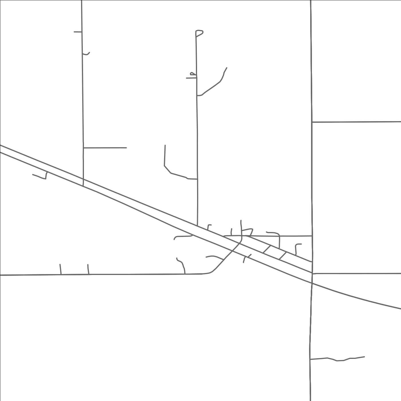 ROAD MAP OF ROOSEVELT, MINNESOTA BY MAPBAKES