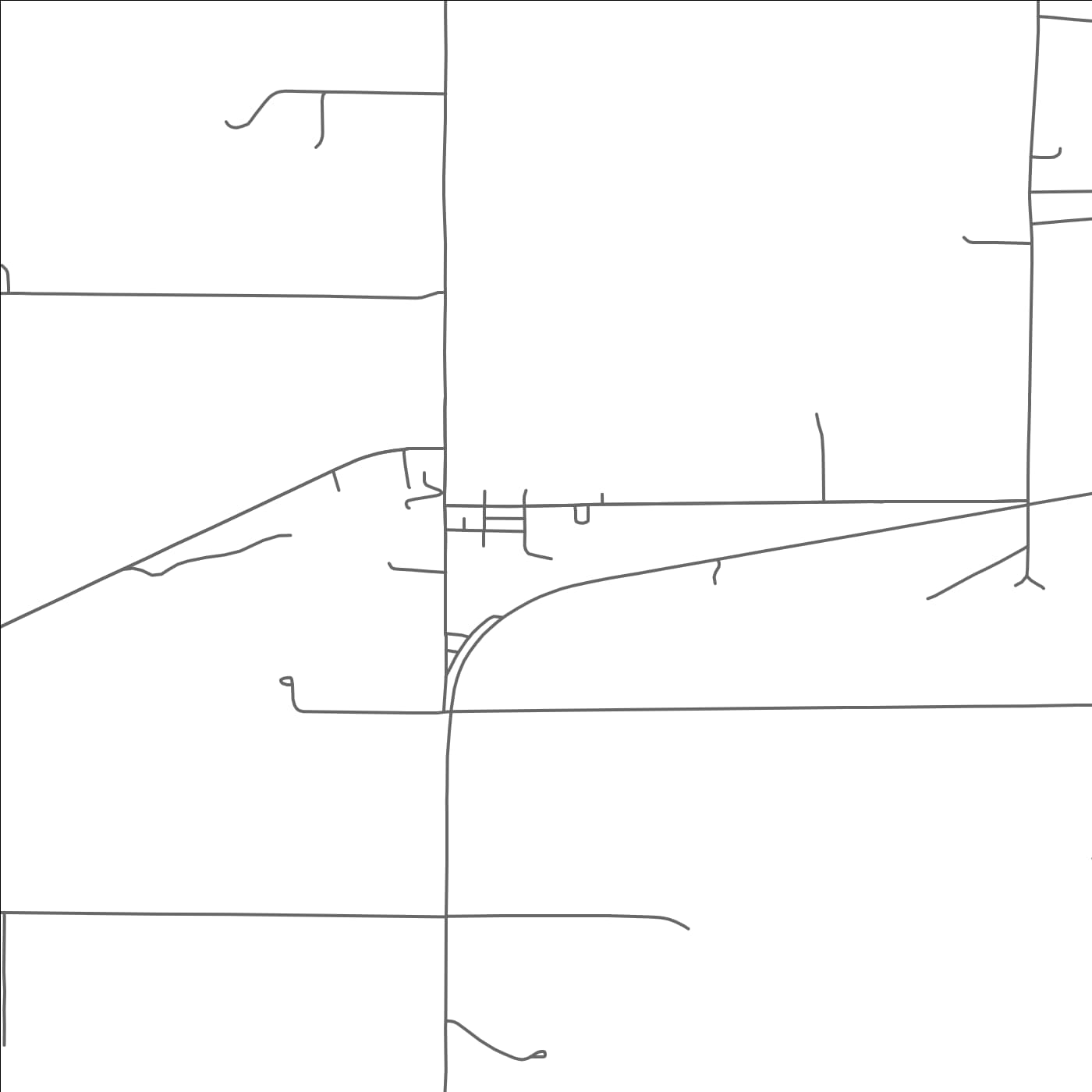 ROAD MAP OF ROSCOE, MINNESOTA BY MAPBAKES