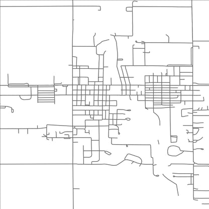 ROAD MAP OF ROSEAU, MINNESOTA BY MAPBAKES