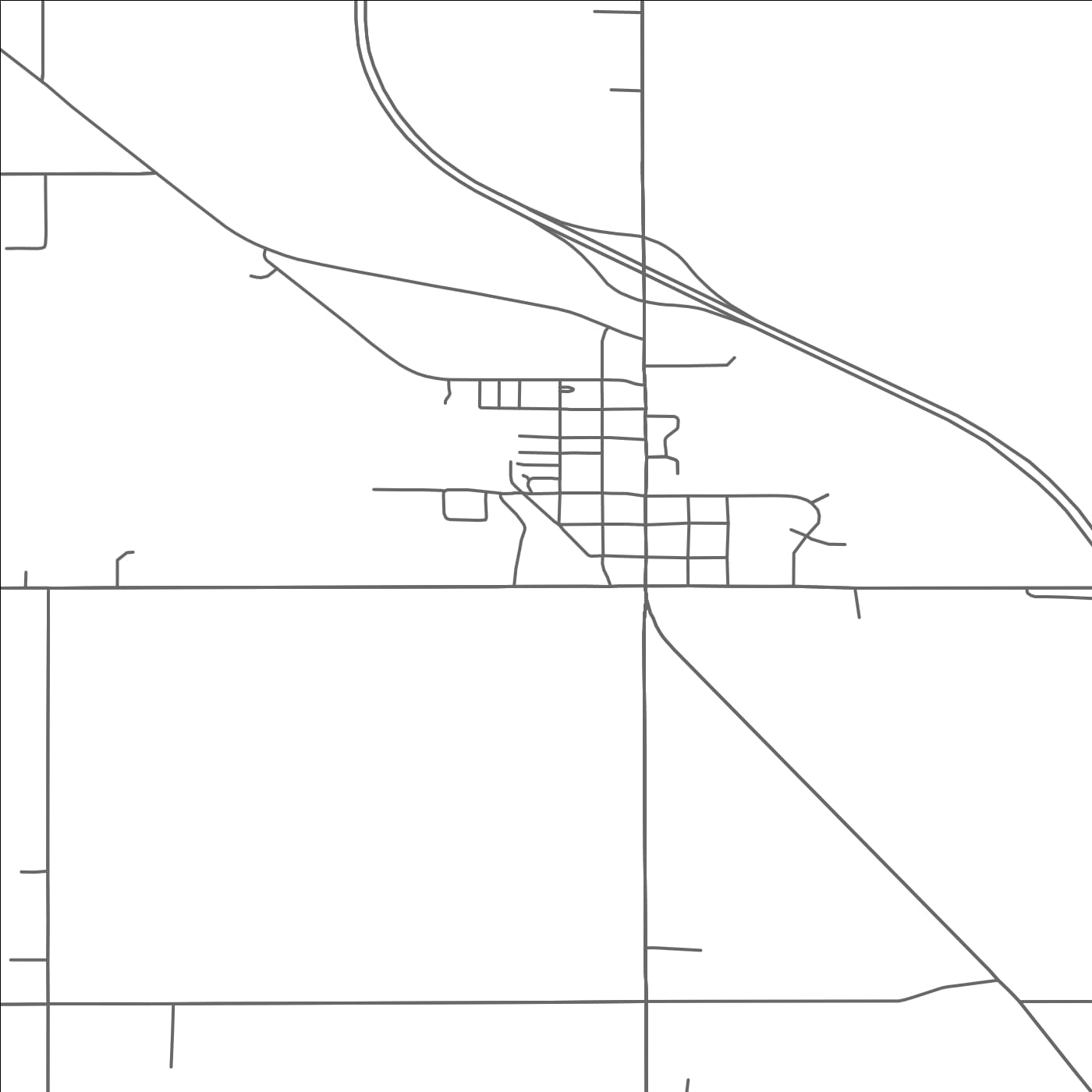 ROAD MAP OF ROTHSAY, MINNESOTA BY MAPBAKES