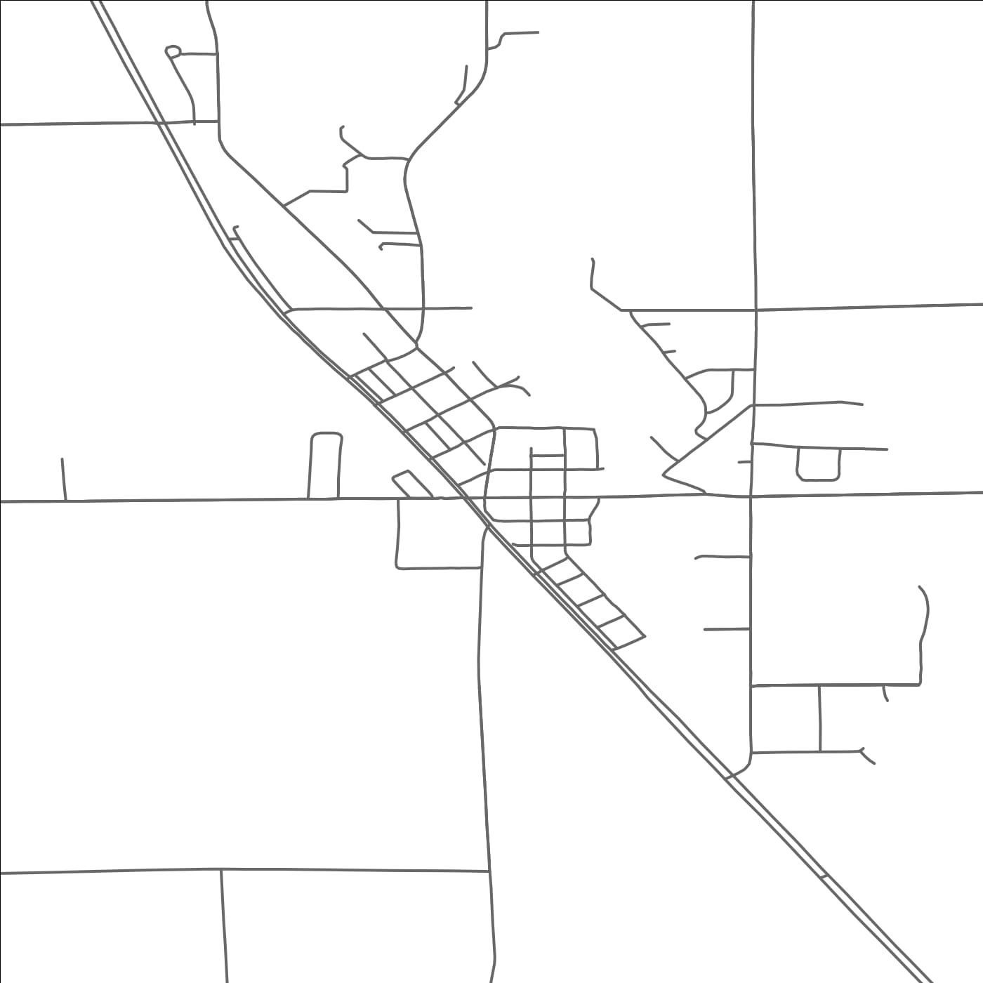 ROAD MAP OF ROYALTON, MINNESOTA BY MAPBAKES