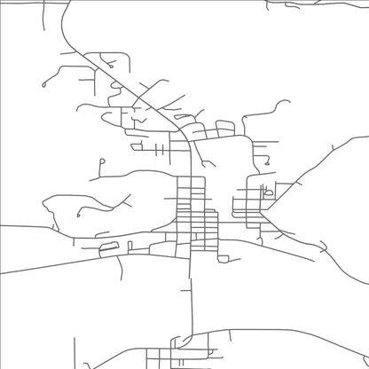 ROAD MAP OF RUSHFORD VILLAGE, MINNESOTA BY MAPBAKES