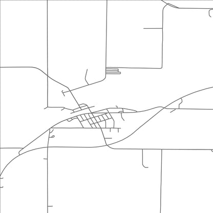 ROAD MAP OF RUSSELL, MINNESOTA BY MAPBAKES