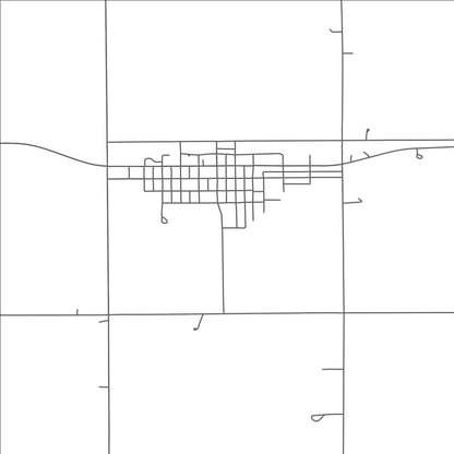 ROAD MAP OF SACRED HEART, MINNESOTA BY MAPBAKES