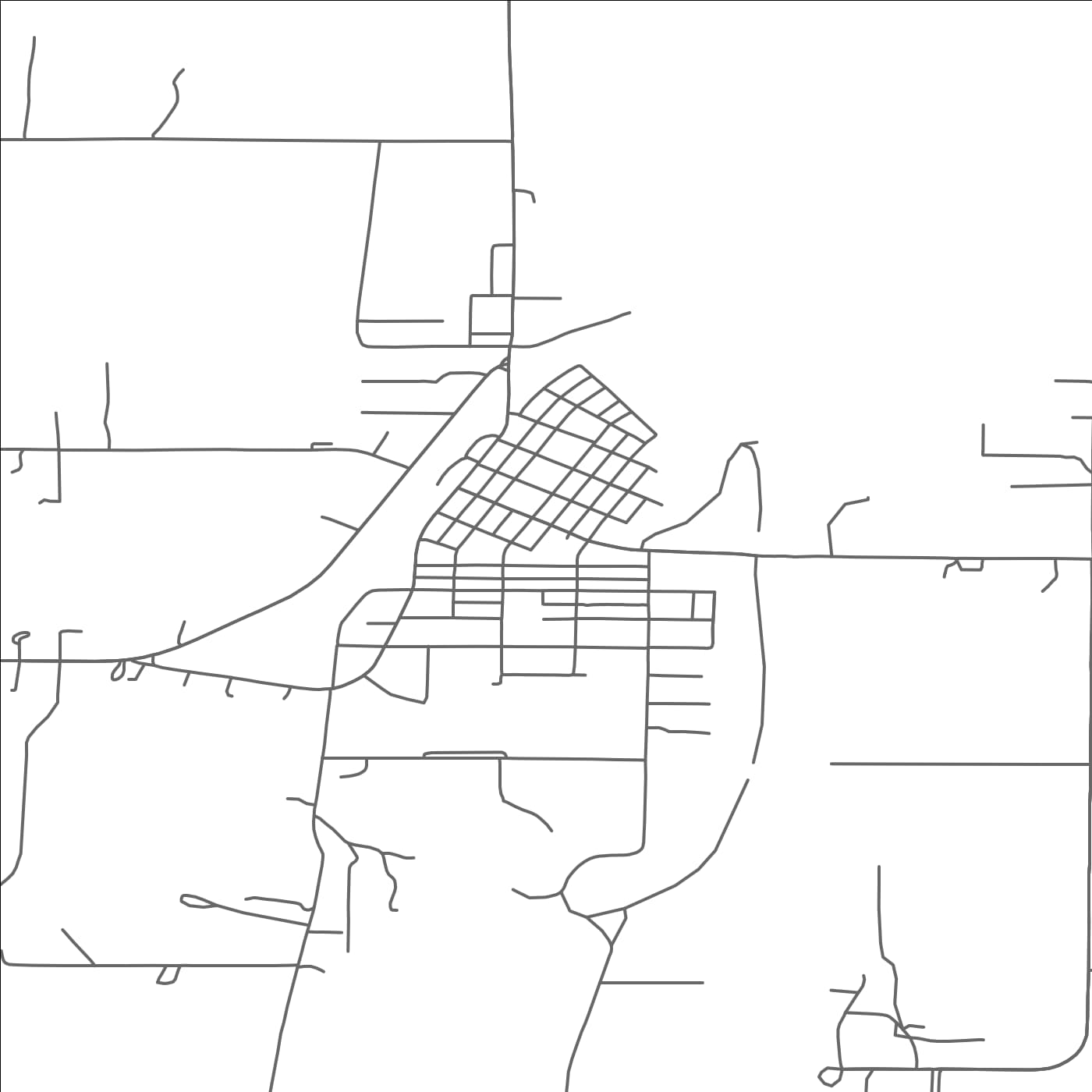 ROAD MAP OF SANDSTONE, MINNESOTA BY MAPBAKES