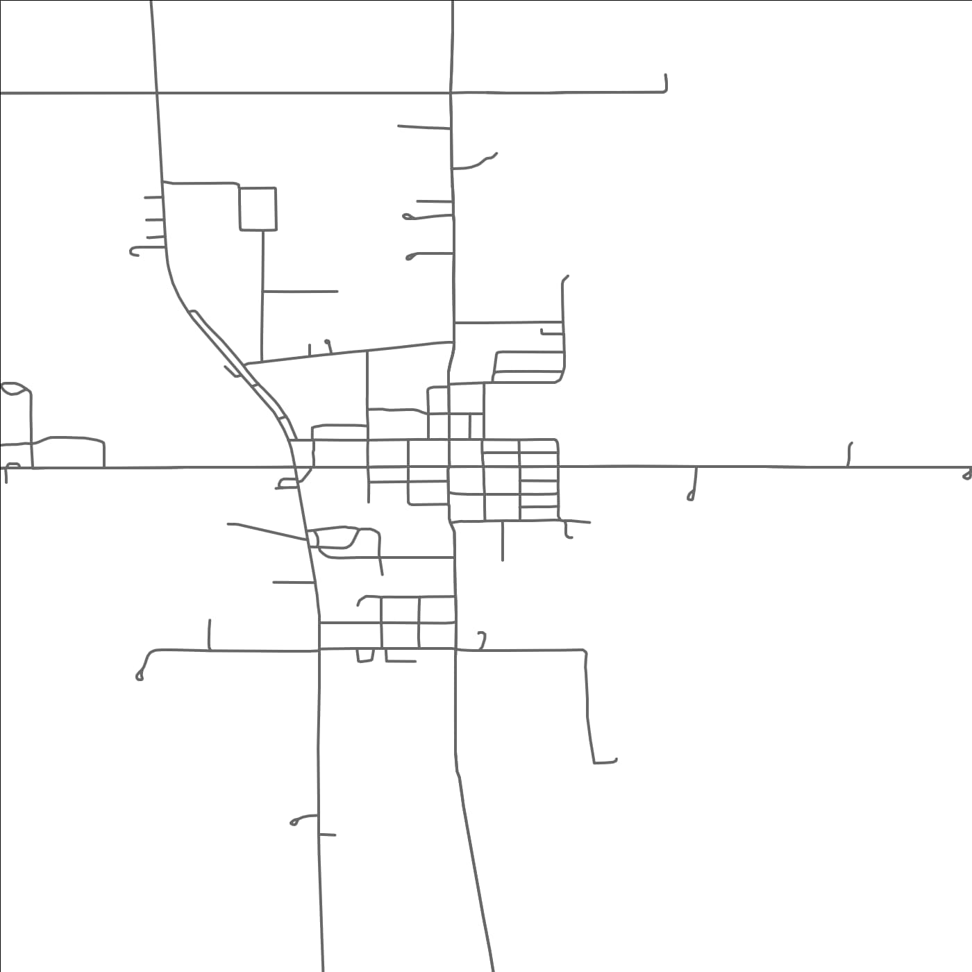 ROAD MAP OF SEBEKA, MINNESOTA BY MAPBAKES