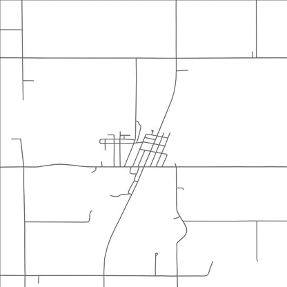 ROAD MAP OF SHELLY, MINNESOTA BY MAPBAKES