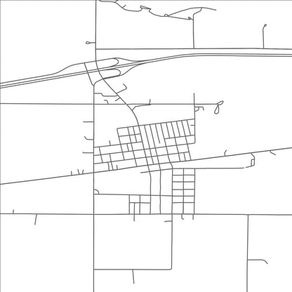 ROAD MAP OF SHERBURN, MINNESOTA BY MAPBAKES