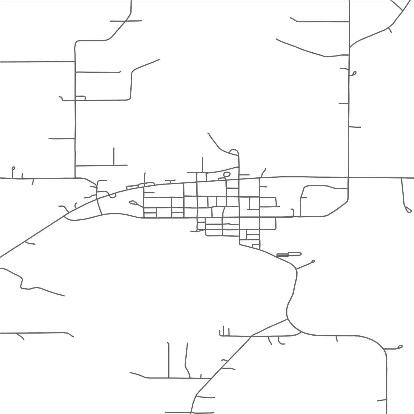 ROAD MAP OF SILVER LAKE, MINNESOTA BY MAPBAKES