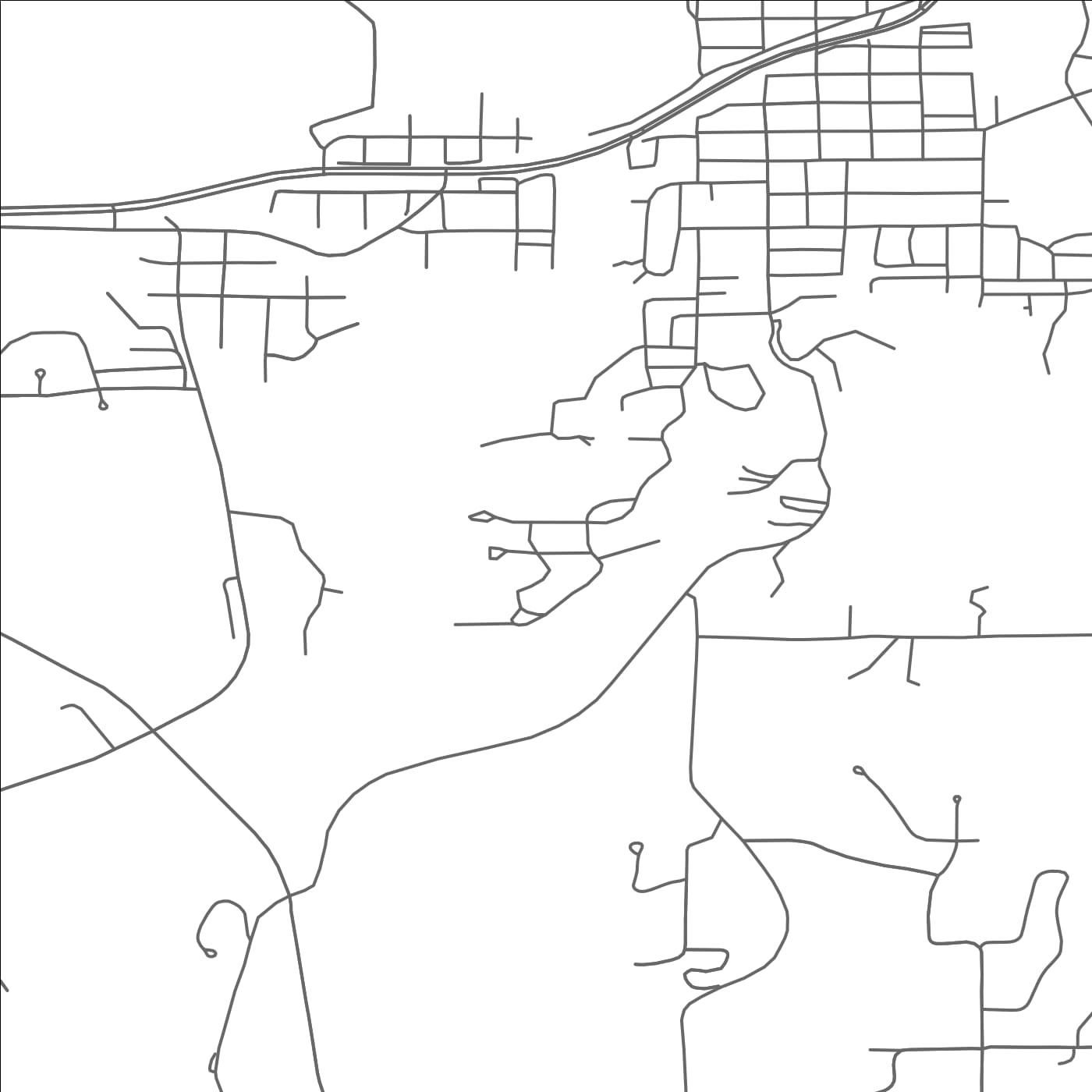 ROAD MAP OF SKYLINE, MINNESOTA BY MAPBAKES