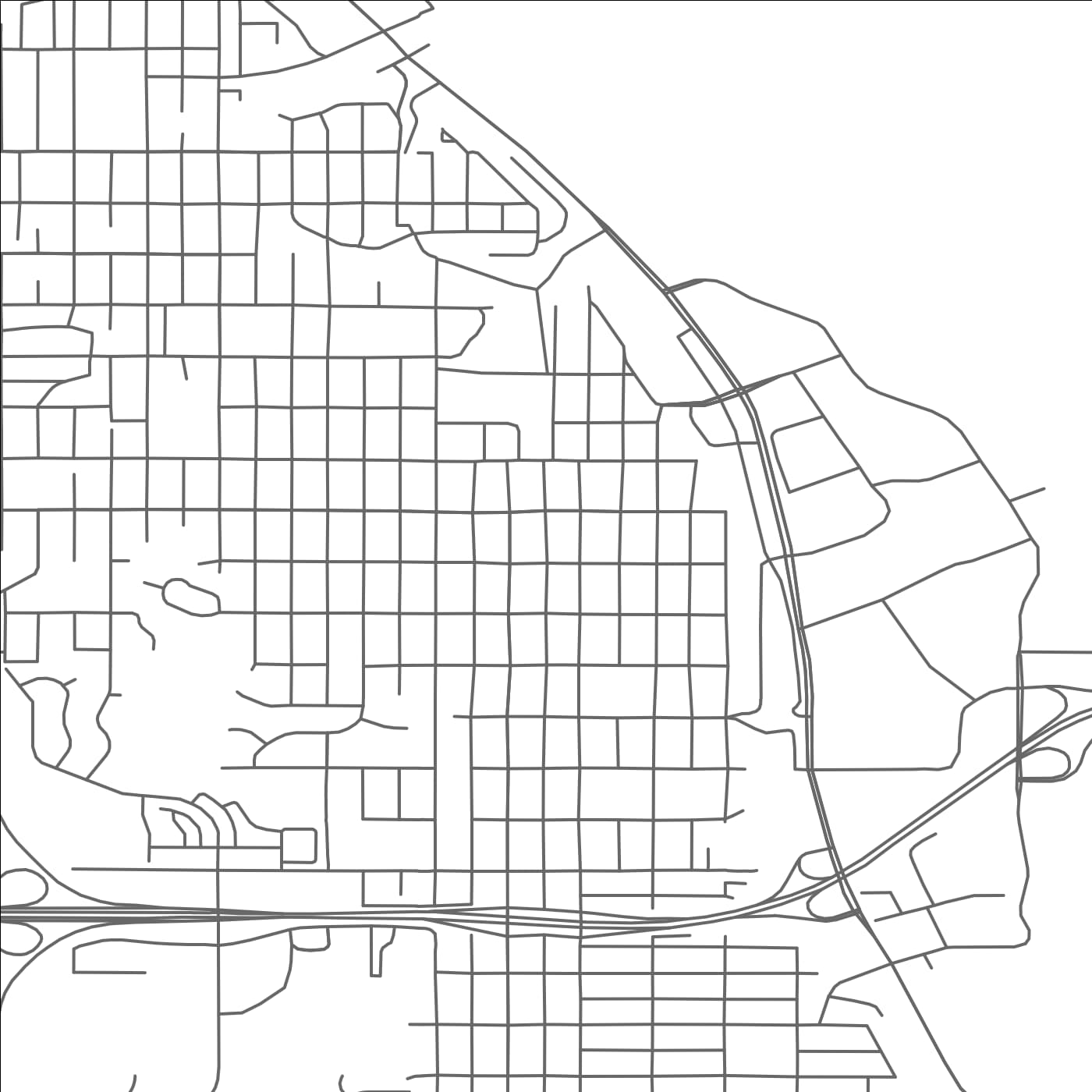 ROAD MAP OF SOUTH ST. PAUL, MINNESOTA BY MAPBAKES